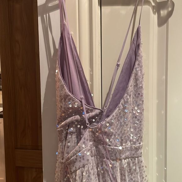 Chelsea lilac sequin maxi dress NWT from honey medium - Picture 8 of 9